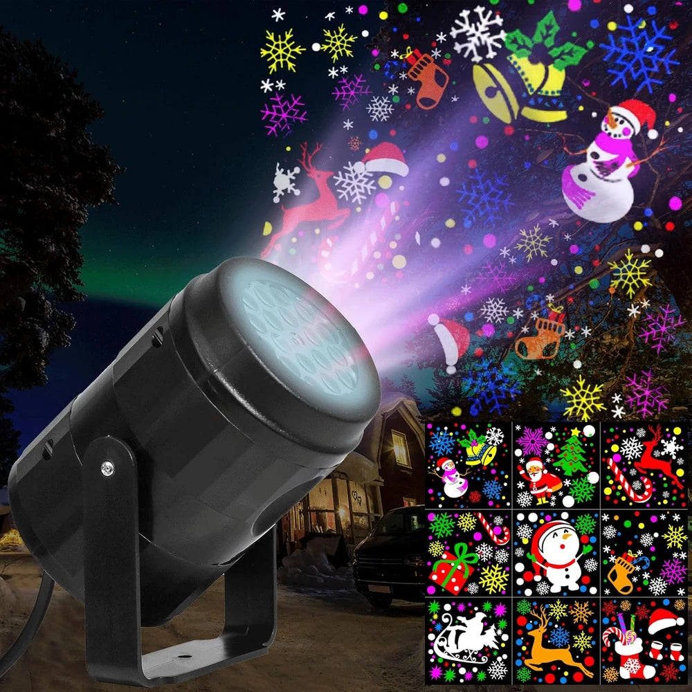 Waterproof Rotating Christmas Projector Light