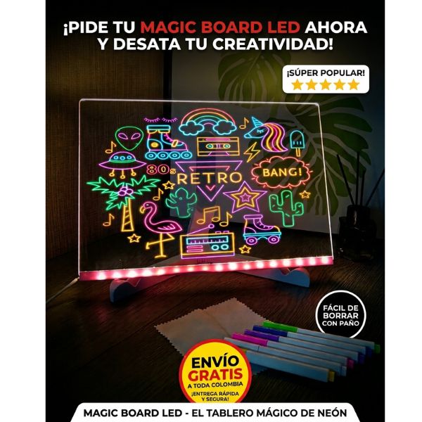 ✨ MAGIC BOARD Led — El tablero que convierte cualquier dibujo en magia